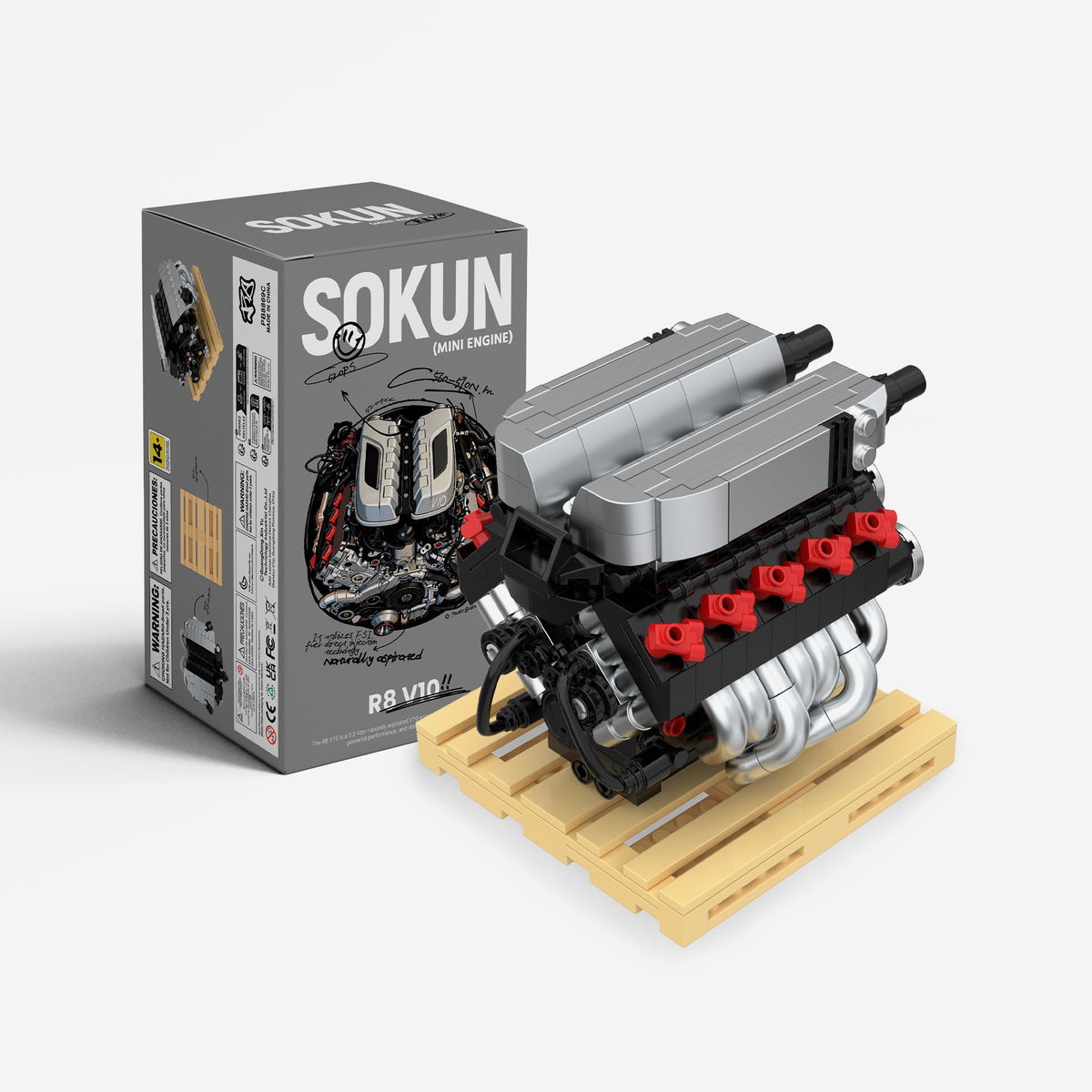 R8 V10 Mini Engine